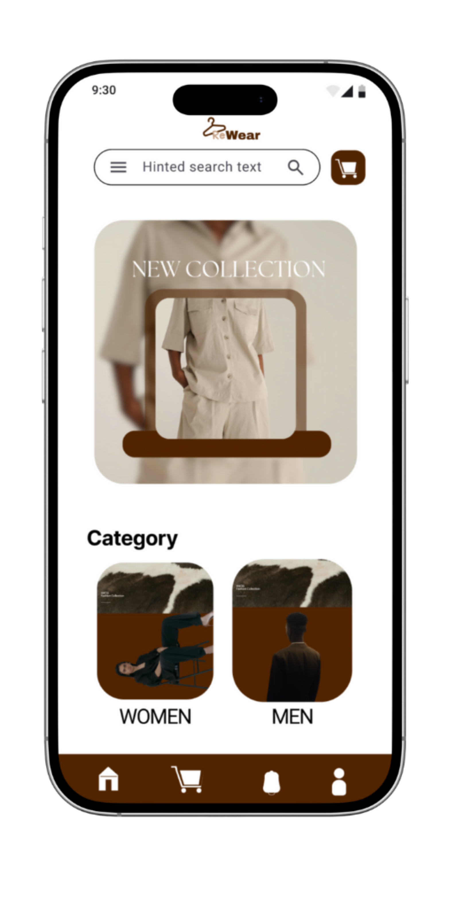 ReWear App Shop Screen